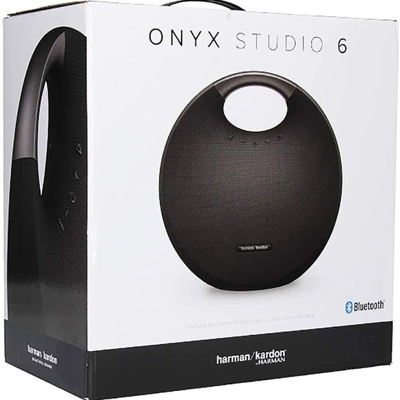 NIB Harman Kardon Onyx Studio 6 Waterproof Bluetooth Speaker - Black - Picture 1 of 3